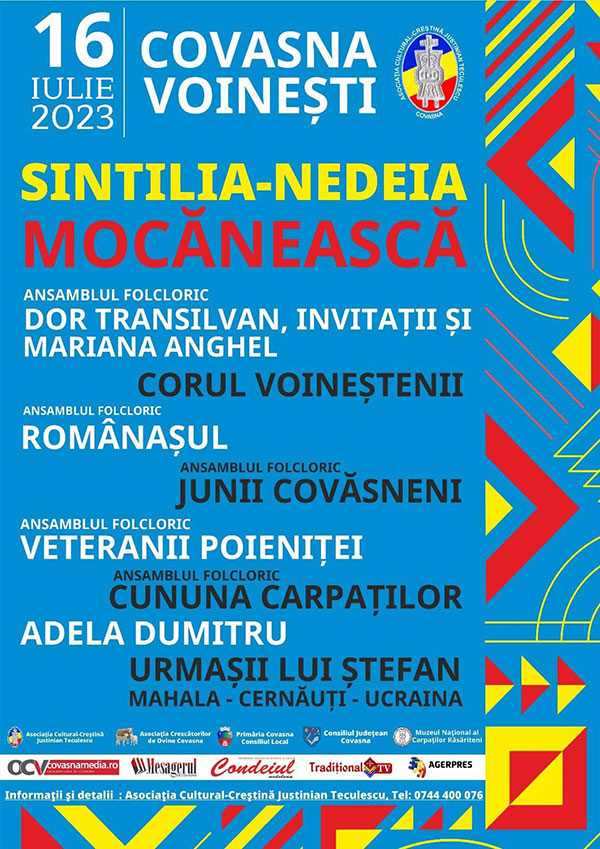 Program Artistic Nedeia Mocaneasca Covasna 2023